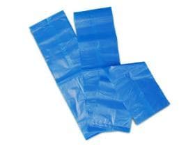 Hygienebeutel aus HPDE, blau 80/70 x 270mm