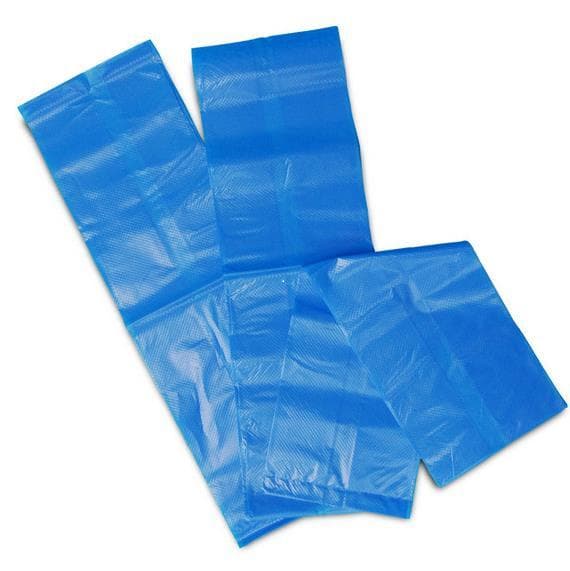 Hygienebeutel aus HPDE, blau 80/70 x 270mm