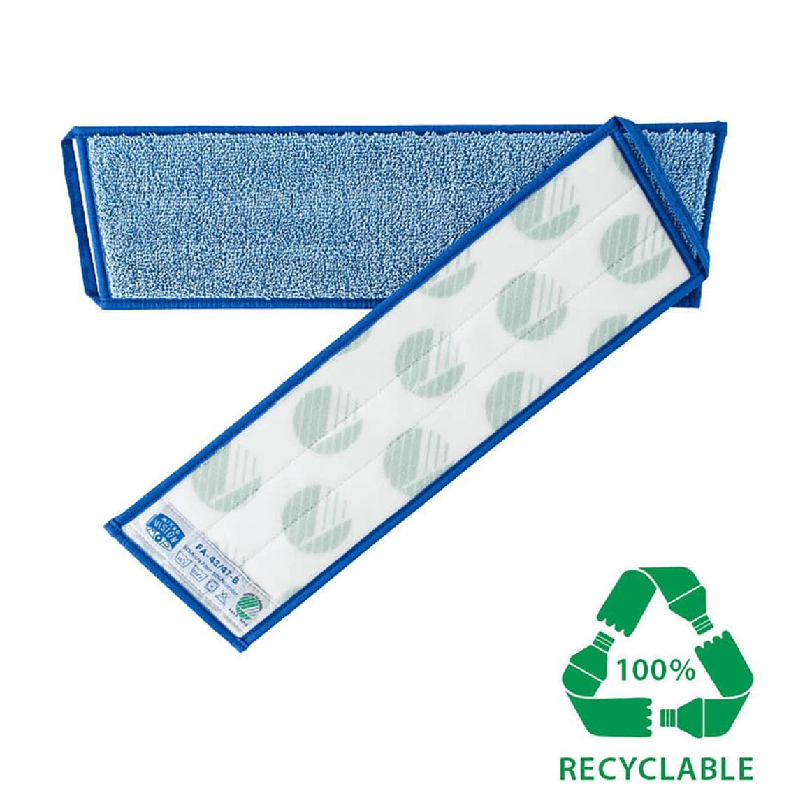 ReTex MicroVision Mop, 40 cm, blau 90% recyclierte Fasern