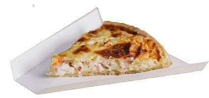 Pappteller dreieckig aus Karton weiss, fettdicht, 190 x 170 x 20 mm, unbedruckt