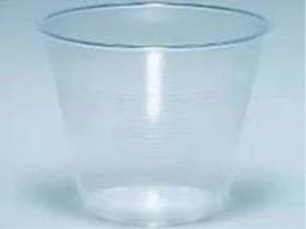 Trinkbecher "frosted", aus Kunststoff PP, transparent/milchig, 1.5 dl, mit