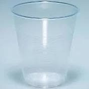 Trinkbecher "frosted", aus Kunststoff PP, transparent/milchig, 1.5 dl, mit