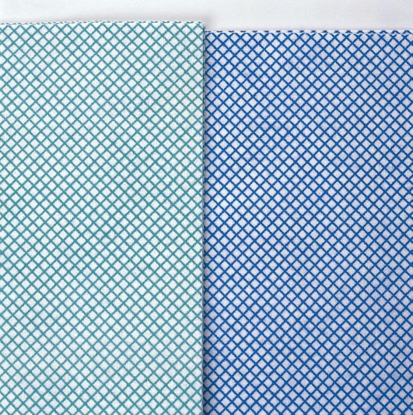 Vlies-Bodentuch Supra, blau/weiss, 50 x 70 cm, sehr saugfähig,