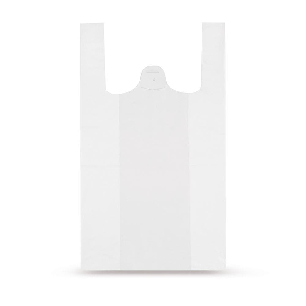 Hemdchentragetaschen LDPE 35 my weiss, 280 + 140 x 490 mm, unbedruckt