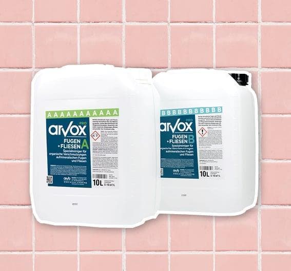 Spezialreiniger Arvox Pro Fugen+Fliesen 2-Komponenten-Reiniger (2 x 10 Liter)