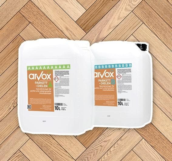 Spezialreiniger Arvox Pro Parkett+Dielen 2-Komponenten-Reiniger (2 x 10 Liter)