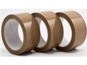 Klebebänder PP Hot Melt, braun 38 mm x 66 lfm, Karton à 6 kg