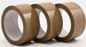 Klebebänder PP Hot Melt, braun 38 mm x 66 lfm, Karton à 6 kg