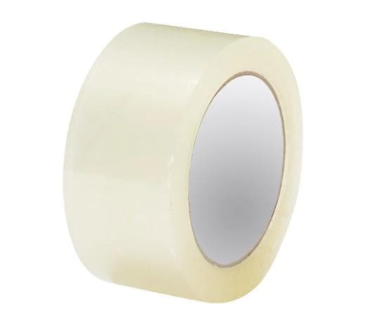 Klebebänder PP Acryl, 50 mm x 66 lfm transparent, "Low Noise", Karton à 6 kg