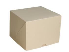 Tortenschachtel 13 x 26 x 10 cm Farbe Elfenbein, unbedruckt