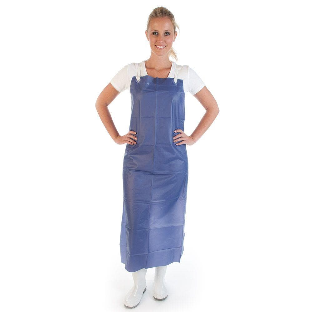 Vinyl Latzschürze, 300 my,115 x 90 cm, blau, Vinyl Strong