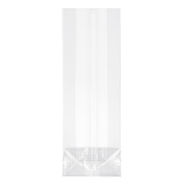 Blockbodenbeutel OPP 40 my transparent, 110 + 60 x 340 mm