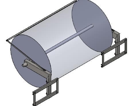 Abrollvorrichtung für Luftpolsterfolien 0.5-1.5 Meter verstellbar