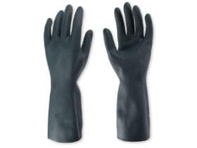 Gants de protection chimique Grandeur 70, latex/néoprène, noir, taille L,