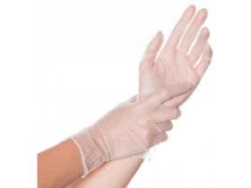 Handschuhe Vinyl "IDEAL" Grösse M weiss, puderfrei