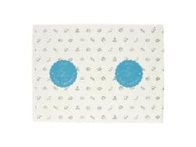 Papier d'emballage blanc avec motif neutre 1/4 de feuille, 38 x 50 cm, 35 g/m² avec PE.