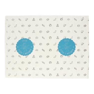 Papier d'emballage blanc avec motif neutre 1/4 de feuille, 38 x 50 cm, 35 g/m² avec PE.