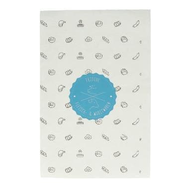 Papier d'emballage blanc avec motif neutre 1/8 feuille, 25 x 38 cm, 35g/m² avec PE.