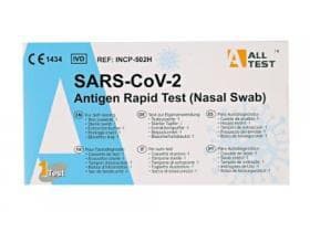 SARS-CoV-2 Alltest Antigen-Schnelltest, Nasenabstrich, Testergebnis nach