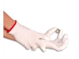 Schutzhandschuhe Hygostar, Nylon-Fein- strick mit PU-Fingerspitzenbeschichtung