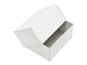 Patisserieschachtel 24 x 18 x 9 cm weiss lackiert, unbedruckt