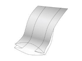 Seitenfaltenbeutel, 145 + 90 x 600 mm, LDPE 40 my, transparent, ungelocht,