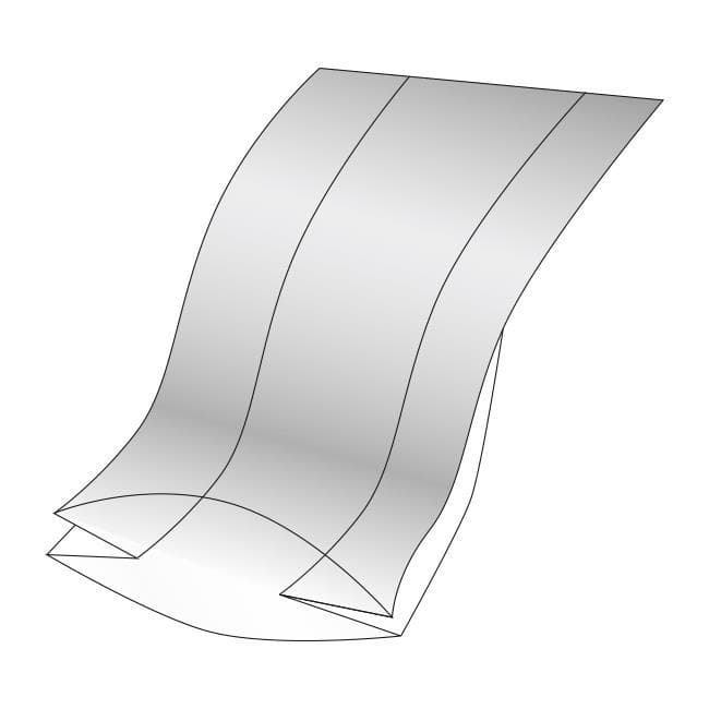 Seitenfaltenbeutel, 145 + 90 x 600 mm, LDPE 40 my, transparent, ungelocht,