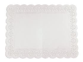 Tortenspitzen 53 x 32.5 cm rechteckig, weiss, nicht fettdicht