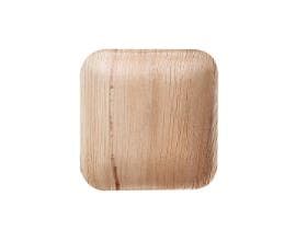 Palmblatt Teller quadratisch, 18 x 18 cm Höhe 2 cm