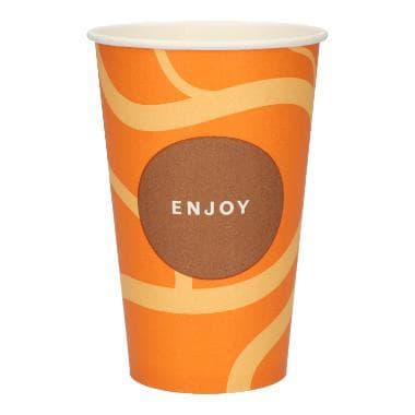 Automatenbecher "Enjoy" 3 dl, Pappe, mit PE-Beschichtung , Ø 8 cm,