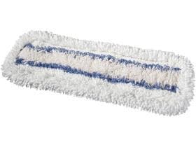 Mopp Tronic für Clipper 40 cm,weiss/blau geschlossene Fransen, vorgewaschen