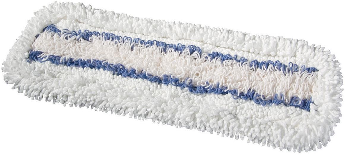 Mopp Tronic für Clipper 40 cm,weiss/blau geschlossene Fransen, vorgewaschen