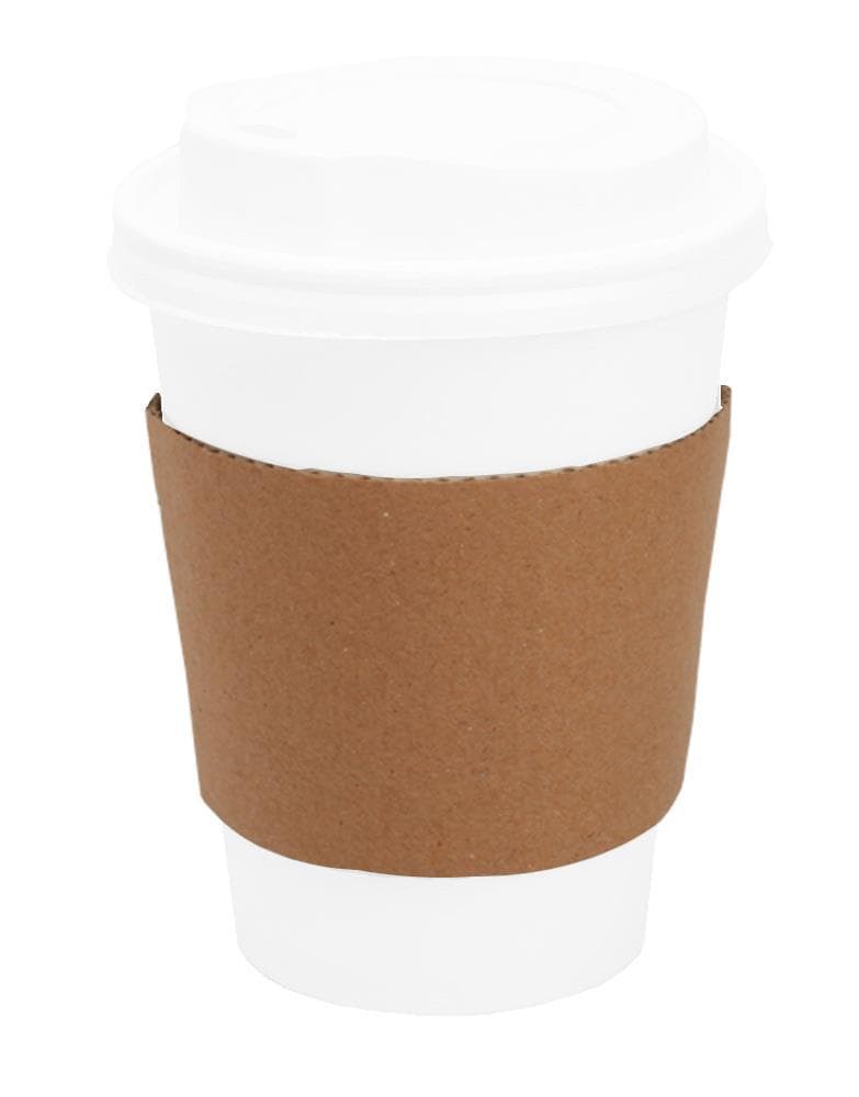 Manchette aus braunem Karton,isolierend für Kaffeebecher 2 dl, FSC®-zertifiziert