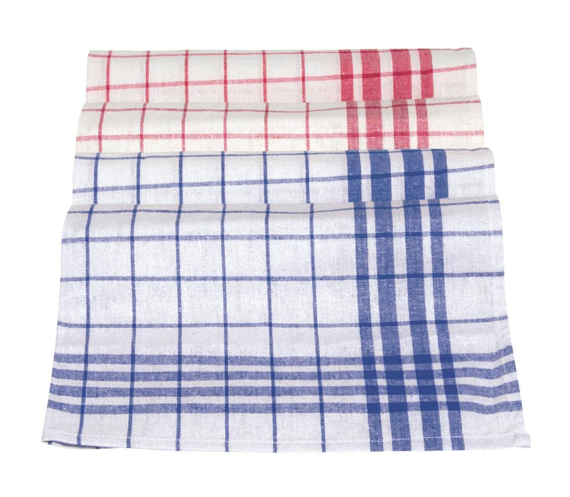 Geschirrtücher Dessin 300, 50 x 70 cm 100% Baumwolle, rot weiss kariert