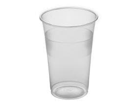 Trinkbecher aus PP, 3 dl, transparent, weich, Eichstrich bei 3 dl, Ø 82 mm