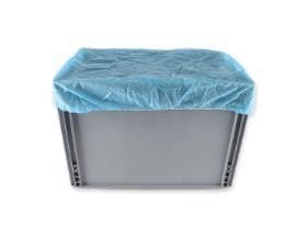 Abdeckhaube, Polypropylen-Vlies, mit Gummizug, blau, luftdurchlässig,