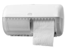 Toilettenpapierspender Tork Elevation T4 für 2 Kleinrollen, B286 x H158 x T153 mm