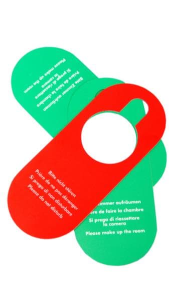 Schilder aus Kunststoff, "Bitte nicht stören", 4-sprachig