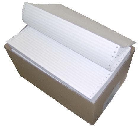 Endlosformulare A4 hoch Zebra grau weiss holzfrei, 1-fach, 12", 1/6 Zoll