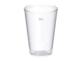 Gobelet avec couvercle, 4 dl, Ø 90 mm, hauteur 128 mm, en plastique, givré