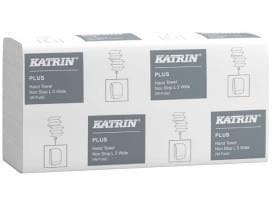 Falthandtücher Katrin Plus NonStop L3, hochweiss, 3-lagig, 24 x 32 cm,