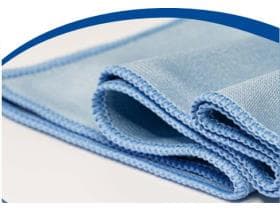 Glastuch Fenster Profi, 50 x 70 cm, blau mit glatter, formstabiler Maschen-