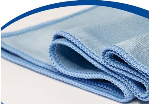 Glastuch Fenster Profi, 50 x 70 cm, blau mit glatter, formstabiler Maschen-