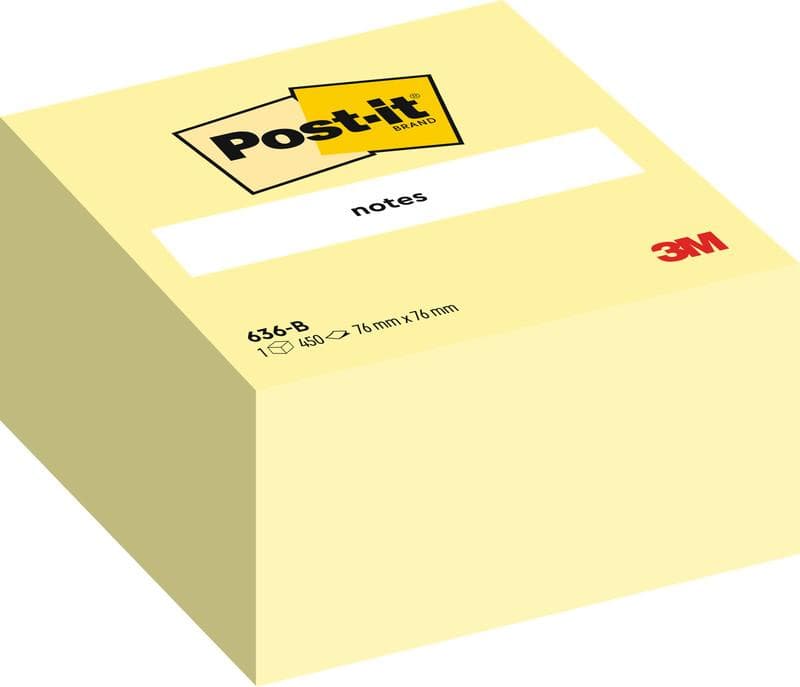 Post-it Haftnotizen Würfel 76 x 76 mm, gelb