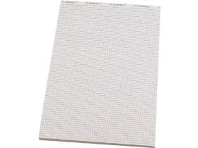 Bloc-notes Q-CONNECT sans couverture, blanc, 65 g/m2, format A5, quadrillé 4 mm.