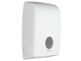 Falthandtuchspender Aquarius weiss H 39.9 x B 26.5 x T 13.6 cm, für Falt-