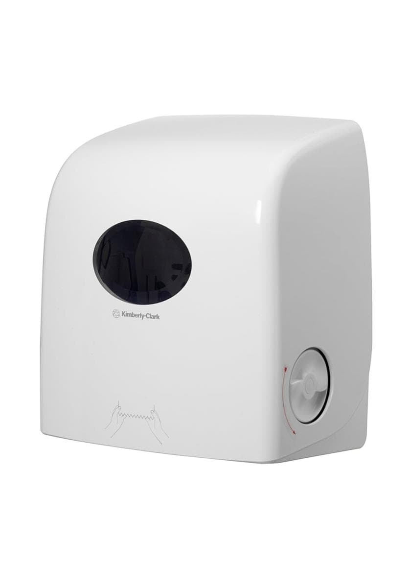Distributeur d'essuie-mains en rouleau AQUARIUS H 34,3 x L 31,8 x P 19,1 cm, blanc