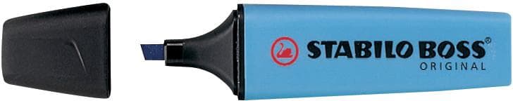 STABILO BOSS Textmarker Original ca. 2 - 5 mm, nachfüllbar, blau