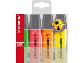 STABILO BOSS Textmarker Original ca. 2 - 5 mm, nachfüllbar, farbig sortiert