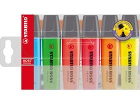STABILO BOSS Textmarker Original ca. 2 - 5 mm, nachfüllbar, farbig sortiert